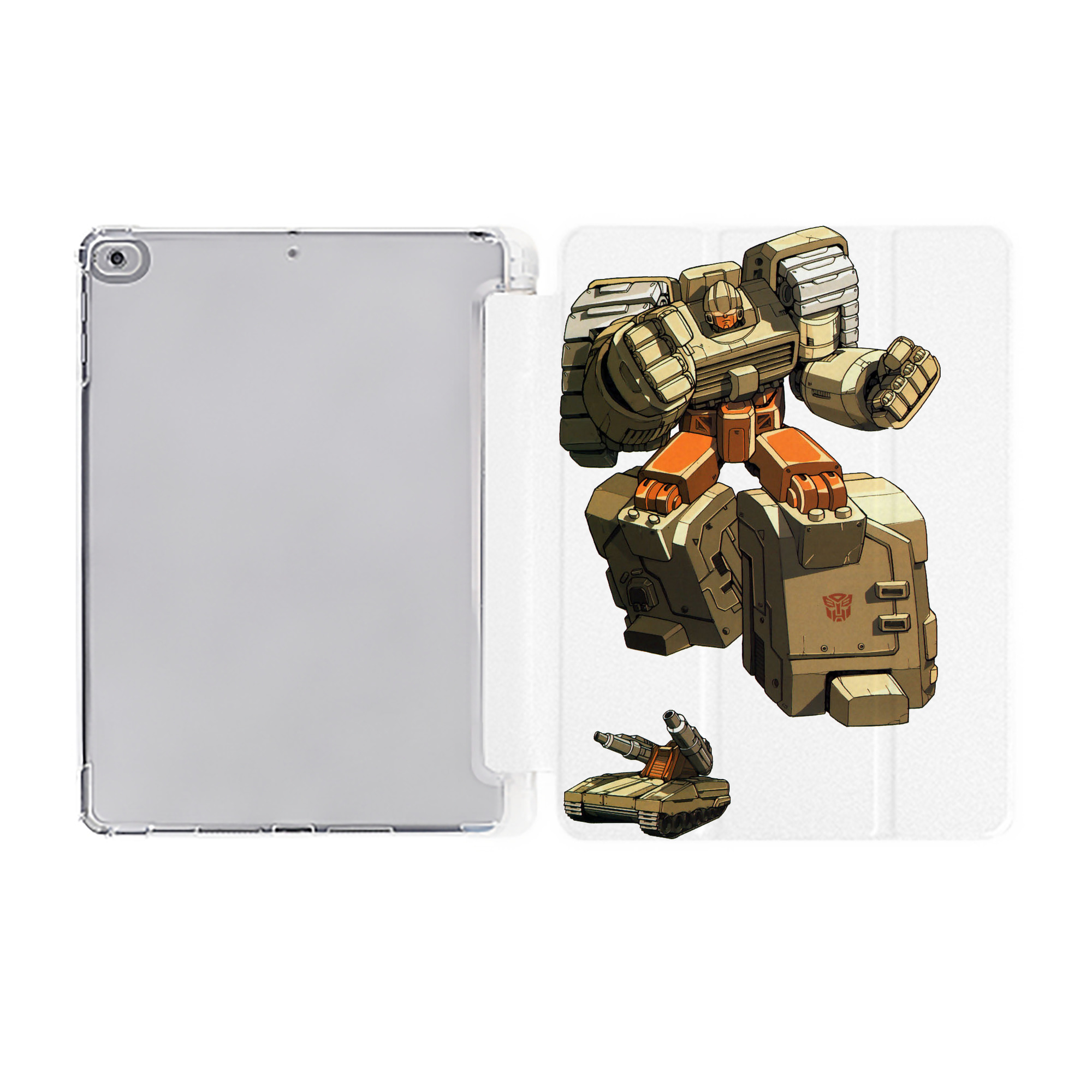 （画像用）  IPad ケース ペン収納付き 三つ折りスタンド PUレザー×シリコン 対応機種9.5/10.5/10.9インチ